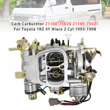 Carb Carburetor 21100-75020 21100-75021 For Toyota 1RZ 4Y Hiace 2 Cyl 1993-1998