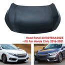 Honda 2016-2021 Civic Primed Hood Front Panel Coupe Sedan 60100TBAA00ZZ HO1230182-3