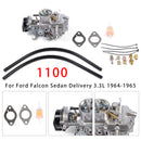 Ford Mustang Falcon 1963-1969, moteurs 6 cylindres 170/200, carburateur Autolite 1100 ND1101-13