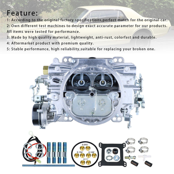 Carburateur 1409 pour Ford Chrysler Chevrolet 4 BBL avec starter électrique pour Edelbrock Performer 600 CFM Carb 1409-600