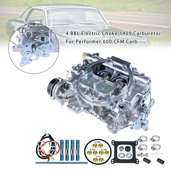 Carburateur 1409 pour Ford Chrysler Chevrolet 4 BBL avec starter électrique pour Edelbrock Performer 600 CFM Carb 1409-600