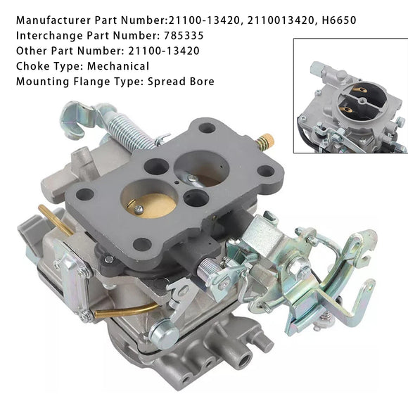 Vergaser 21100-13420 für Toyota Gabelstapler Corolla Liteace 1982-1989