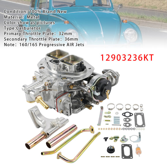 VW Type 1 32/36 Progressive DFEV Carb Kit Complete 12903236KT Carburetor