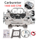 Carburetor 1400 600 CFM 4 Barrel Electric Choke Square Bore 4-Barrel Air Valve Secondary-4