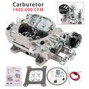 Carburetor 1400 600 CFM 4 Barrel Electric Choke Square Bore 4-Barrel Air Valve Secondary-6