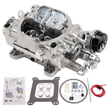 Carburetor 1400 600 CFM 4 Barrel Electric Choke Square Bore 4-Barrel Air Valve Secondary