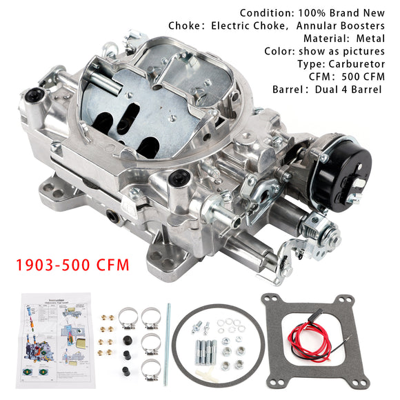 AVS2 Series Electric Choke Square Flange Dual Quad 1903 Carburetor 500 CFM 4 Barrel