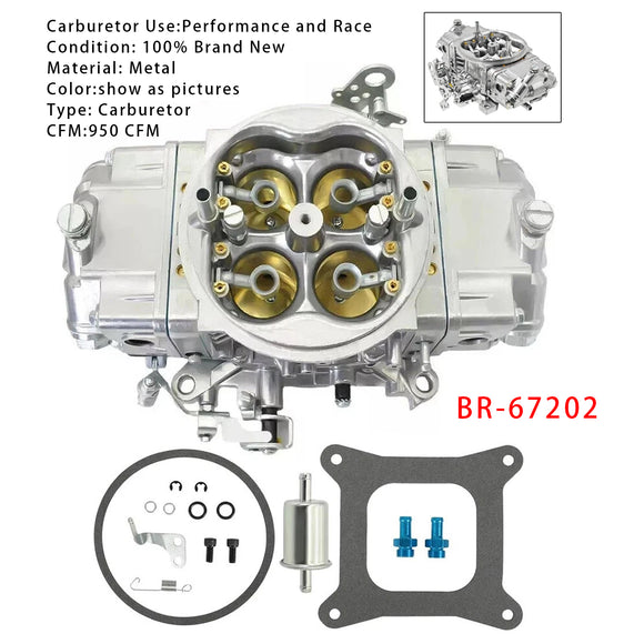Race Series BR-67202 950 CFM Mechanical Secondary Carburetor 4150 4-Barrel