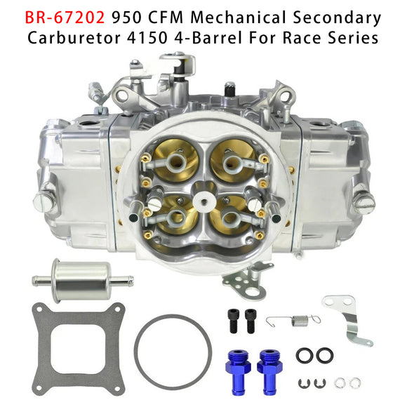 Race Series BR-67202 950 CFM Mechanical Secondary Carburetor 4150 4-Barrel