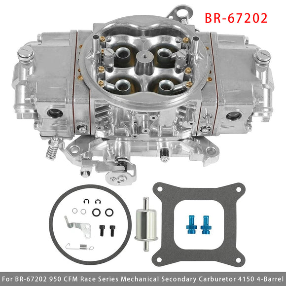 Race Series BR-67202 950 CFM Mechanical Secondary Carburetor 4150 4-Barrel