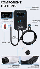 Type 2 EV Charger Station 32A 22KW 3-Phase Wallbox CEE Plug App Control High Efficiency-5