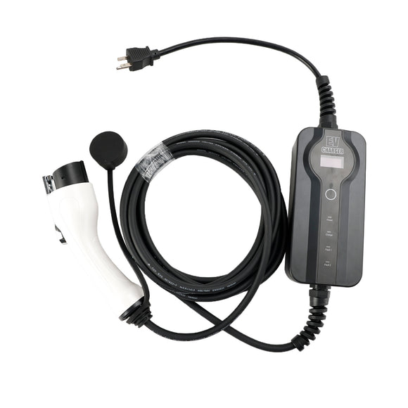 EV J1772 J1772A Ladegerät für Elektroautos für Zuhause, 100–240 V, 16 A, einstellbar, 7 Meter, Level 2