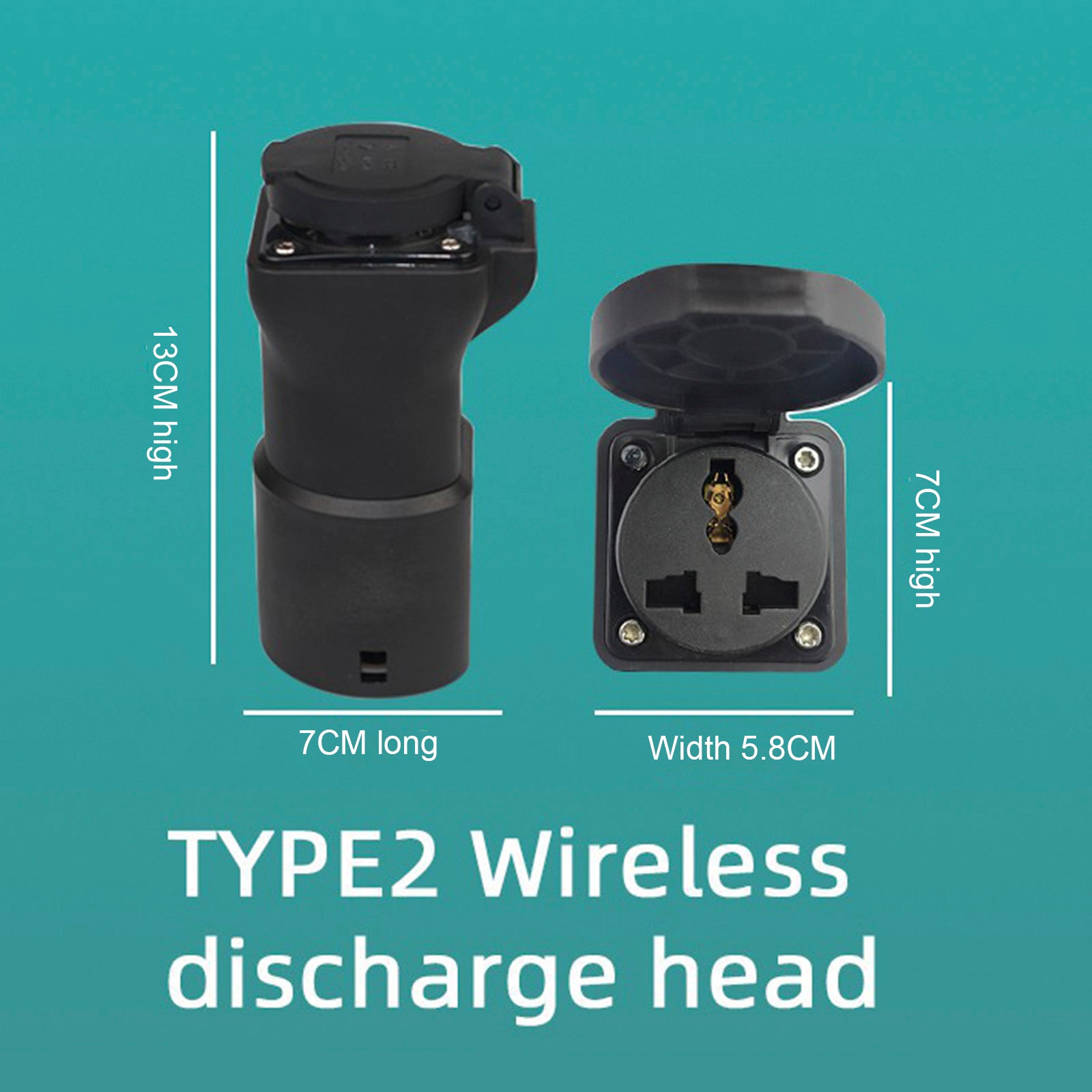 Discharge V2L Type 2 to Euro Plug EV Charger Adapter 16A EVSE IEC62196 Plug