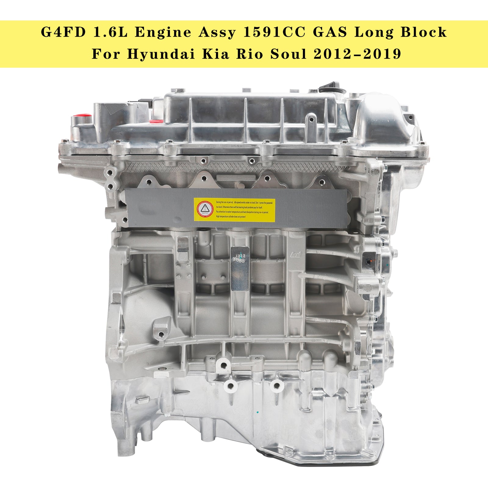 Hyundai Kia Rio Soul 2012-2019 G4FD 1,6L Motorbaugruppe 1591CC GAS Long Block Neujahrsangebot