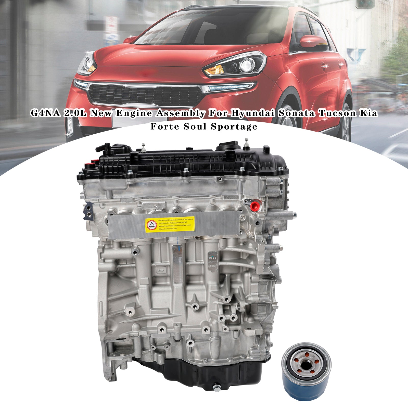 Ensemble moteur neuf Kia 2015-2019 KX3 G4NA 2.0L