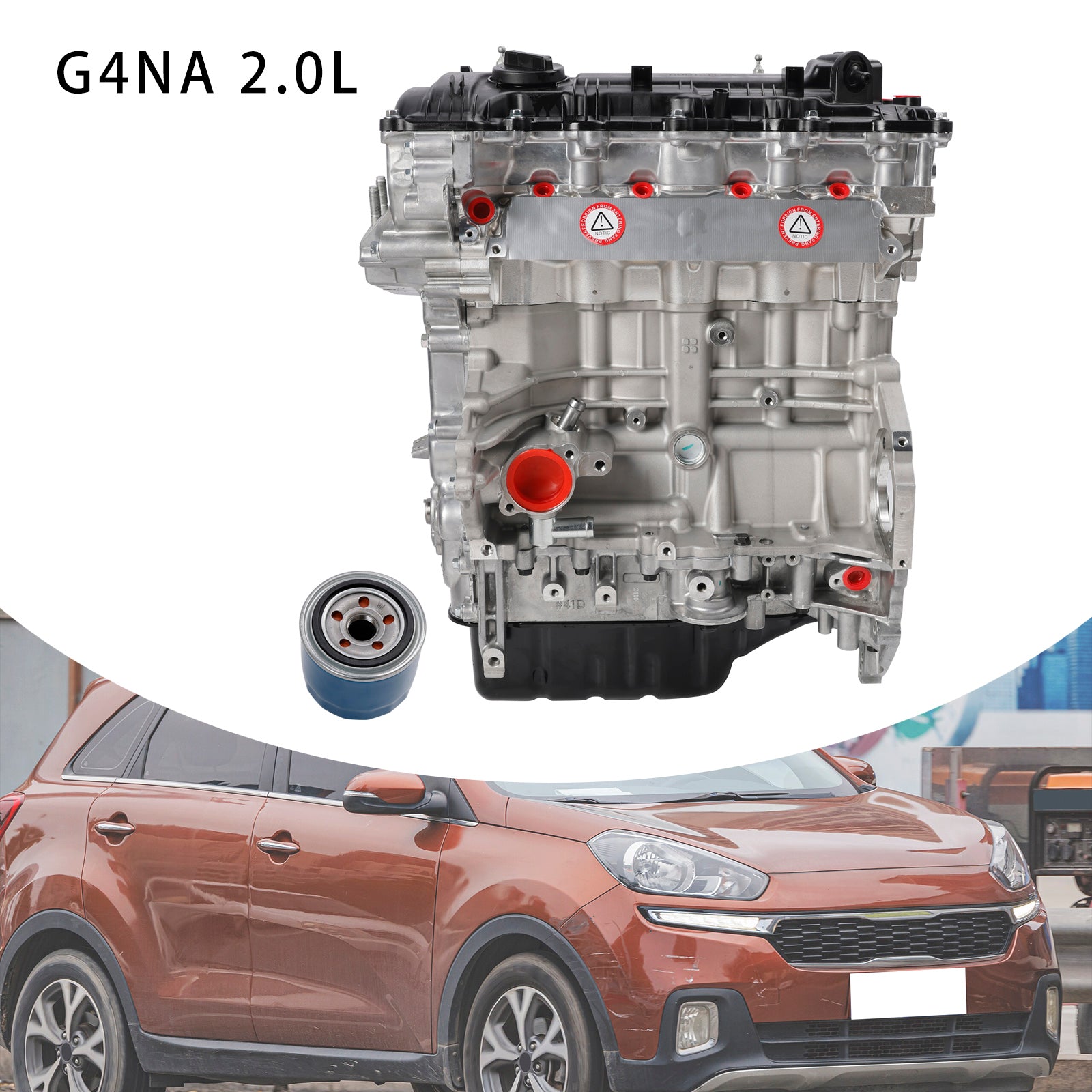 Ensemble moteur neuf Kia 2015-2019 KX3 G4NA 2.0L