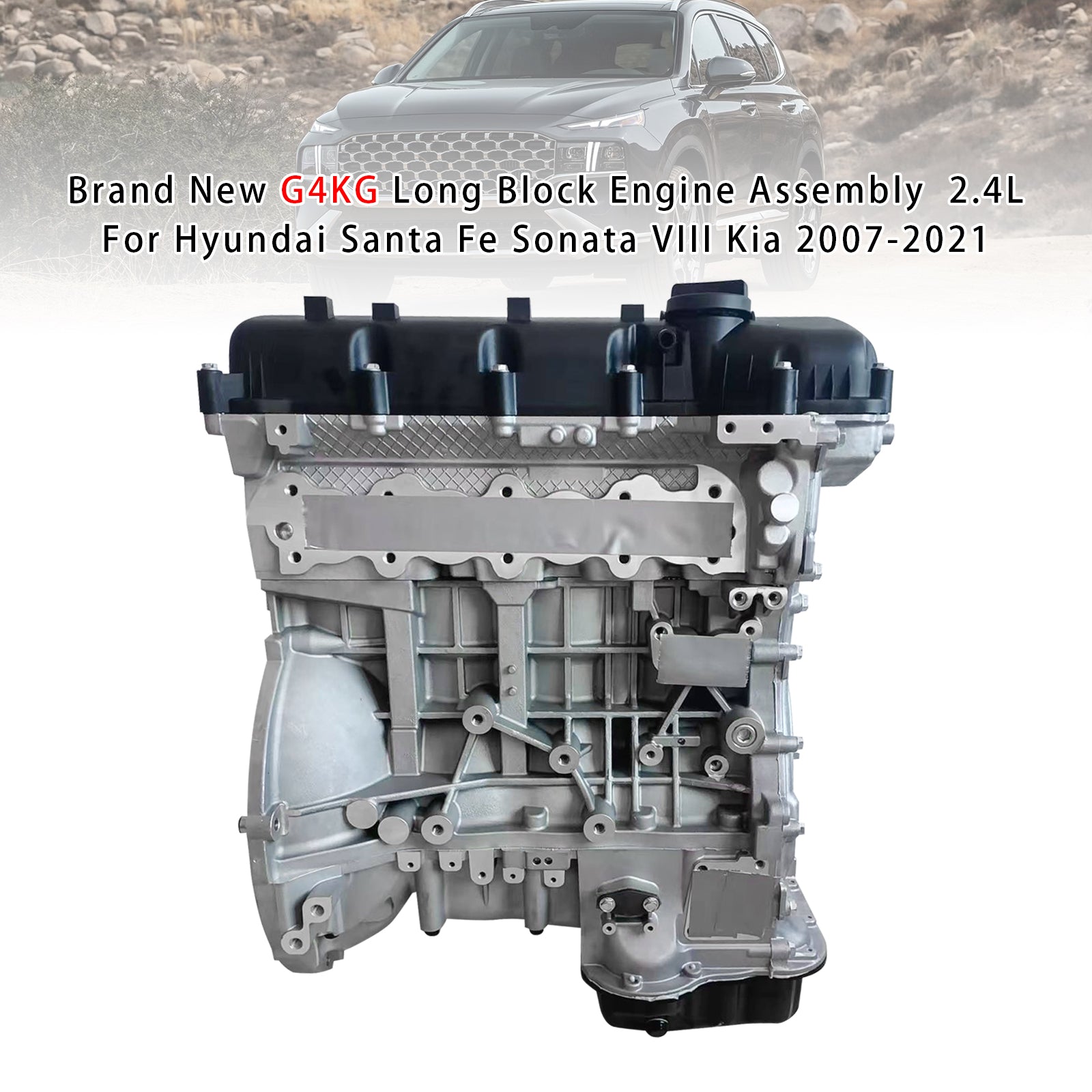 Hyundai Sonata VIII 2.4L Brand New G4KG Long Block Engine Assembly 2.4L