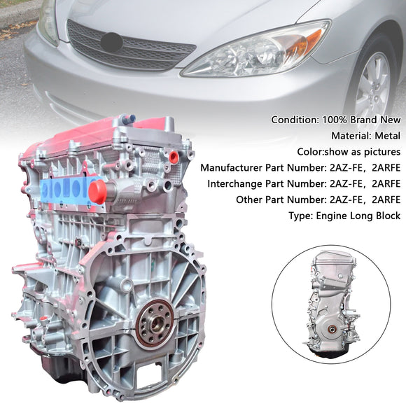 Toyota Camry 2002-2009  Brand New 2AZ-FE 2ARFE Engine Motor Assembly 2.4L