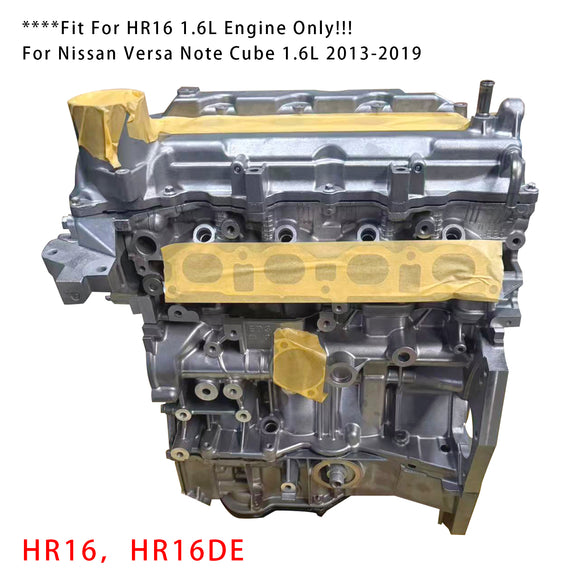 New HR16 HR16DE Motor Engine Assembly For Nissan Versa Note Cube 1.6L 2013-2019