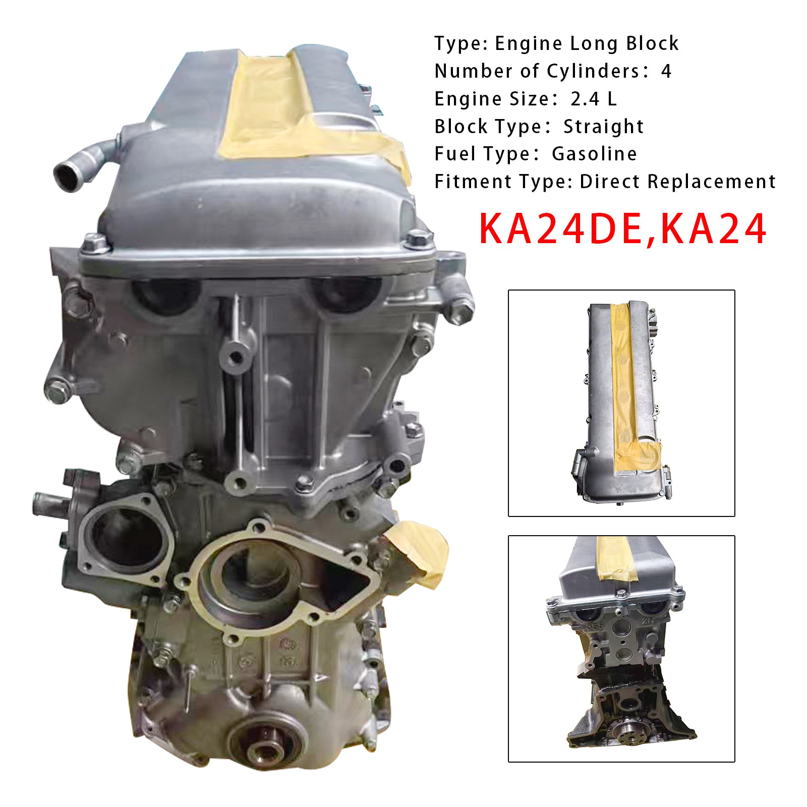 Nissan Frontier 2.4L 1998-2004 New KA24DE Motor Engine Block KA24
