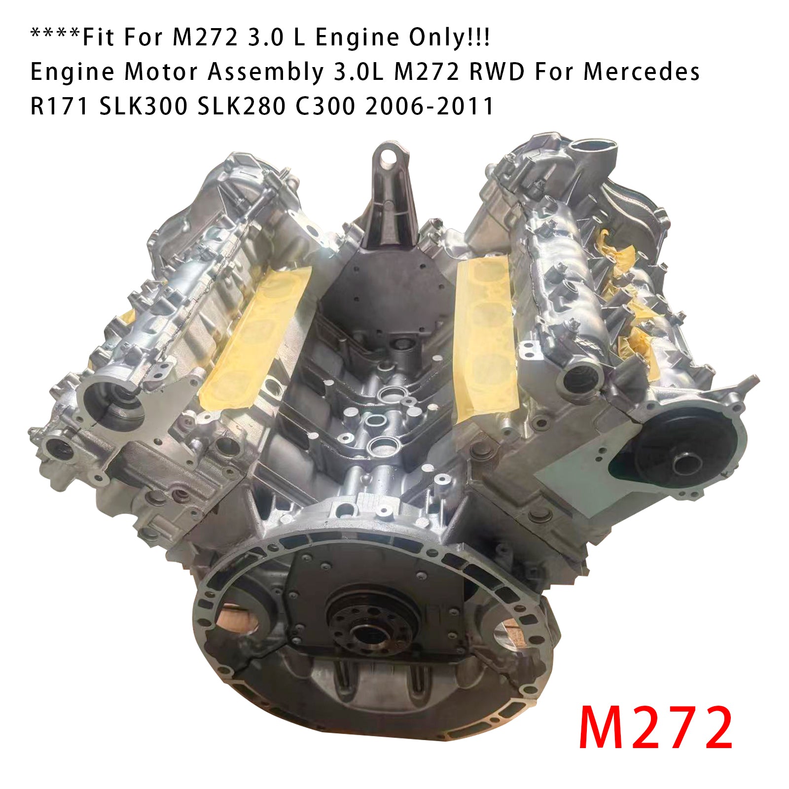 Mercedes R171 SLK300 C300 RWD 3.0L 2006-2011 New M272 Engine Motor Assembly