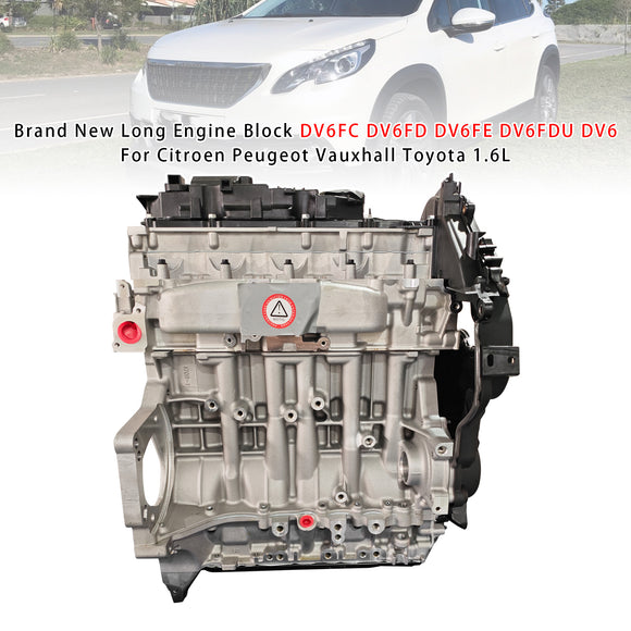 Citroen Peugeot Vauxhall Toyota 1.6L Brand New Long Engine Block DV6FC DV6FD DV6FE DV6FDU DV6