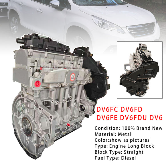 Citroen Peugeot Vauxhall Toyota 1.6L Brand New Long Engine Block DV6FC DV6FD DV6FE DV6FDU DV6