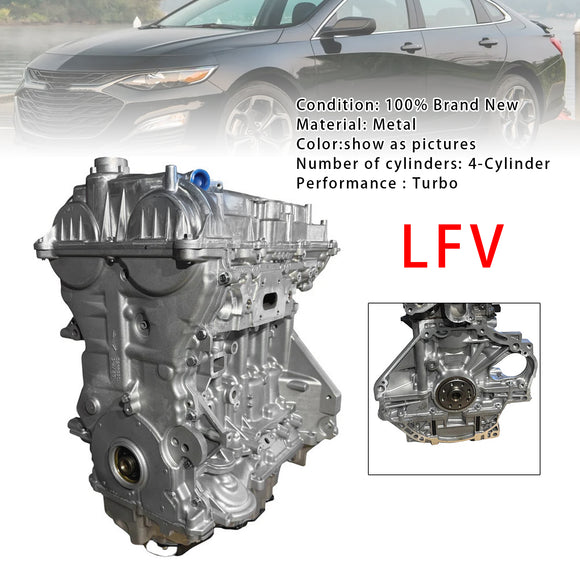 Chevrolet Malibu 2016-2022 1.5L LFV Turbo Engine Motor Vin T 8th Digit Brand New Long Engine Block LFV