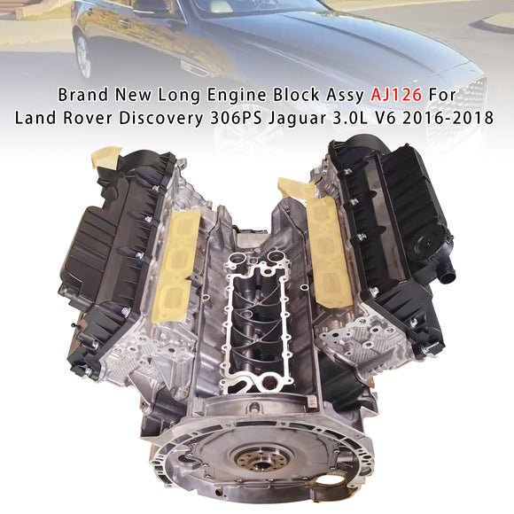 Long Engine Block AJ126 For Land Rover Discovery 306PS Jaguar 3.0L V6 2016-2018