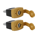 2Set Padlock Pad Lock W/6 New Keys For Caterpillar (CAT) 5P8500 246-2641-12