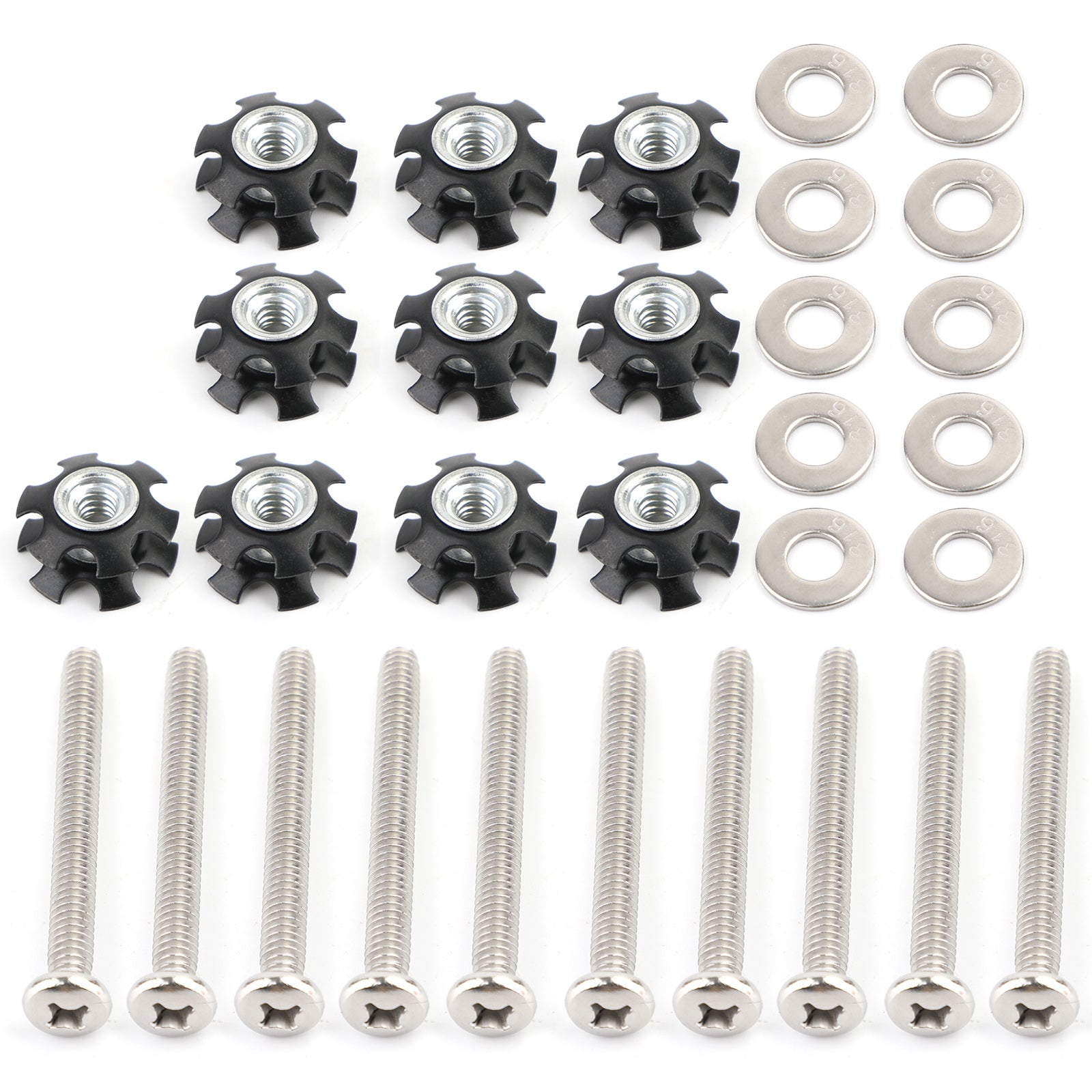 Set of 10 RV Ladder Repair Kit nuts Stainless Bunk Motorhome Parts Camper Trailer Coach