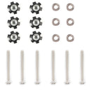 6Pcs Repair Kit Star nuts 1/4-20 screws For 1" OD tube Threadless Forks-12