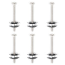 6Pcs Repair Kit Star nuts 1/4-20 screws For 1" OD tube Threadless Forks-10