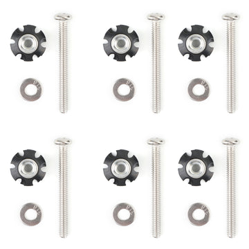 Kit de réparation écrous étoiles 1/4-20 vis pour tube 1 "OD fourches sans fil 6 pièces