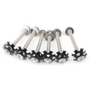 6Pcs Repair Kit Star nuts 1/4-20 screws For 1" OD tube Threadless Forks-15