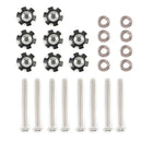 Kit de réparation d'échelle de camping-car, ensemble de 8 écrous, pièces de camping-car en acier inoxydable, remorque de camping-car, entraîneur-1