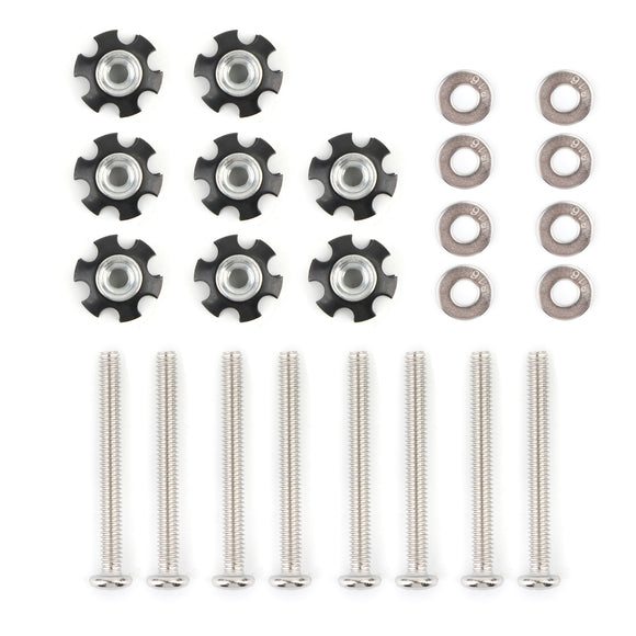 Kit de réparation d'échelle de camping-car, ensemble de 8 écrous, pièces de camping-car en acier inoxydable, remorque de camping-car, entraîneur