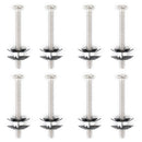 Kit de réparation d'échelle de camping-car, ensemble de 8 écrous, pièces de camping-car en acier inoxydable, remorque de camping-car, entraîneur-12