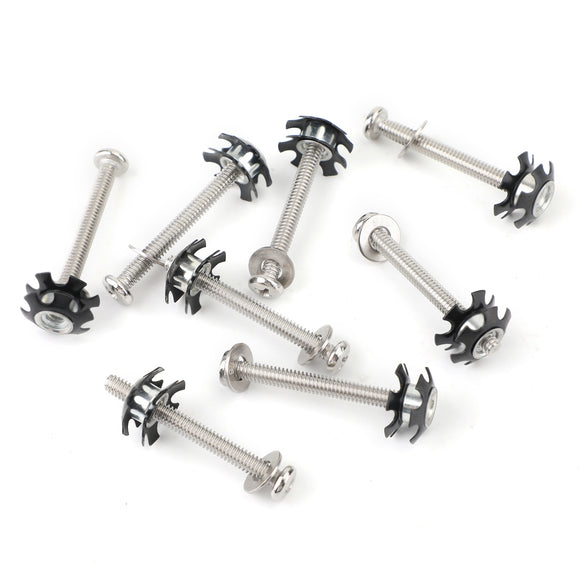 Kit de réparation d'échelle de camping-car, ensemble de 8 écrous, pièces de camping-car en acier inoxydable, remorque de camping-car, entraîneur