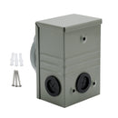 RV 50 Amp Power Inlet Box Outdoor Receptacle with LED Light 3 Prong Locking Plug-7