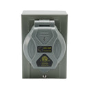 RV 50 Amp Power Inlet Box Outdoor Receptacle with LED Light 3 Prong Locking Plug-11