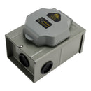 RV 50 Amp Power Inlet Box Outdoor Receptacle with LED Light 3 Prong Locking Plug-20