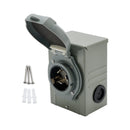 RV 50 Amp Power Inlet Box Outdoor Receptacle with LED Light 3 Prong Locking Plug-6