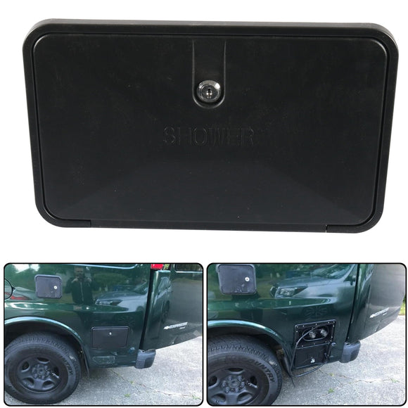 RV Caravan Black Exterior Shower Kit for Campers Trailers and Boats