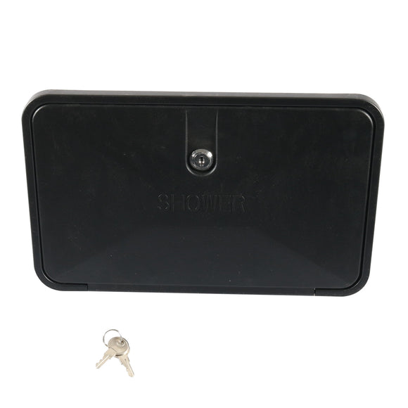 RV Caravan Black Exterior Shower Kit for Campers Trailers and Boats