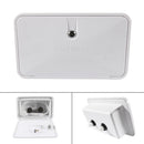 Waterproof RV Shower Box Kit with Faucet for Outdoor Use in White for Caravan Trailer Boat-9