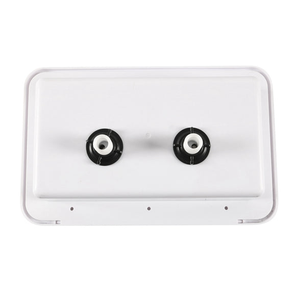 Waterproof RV Shower Box Kit with Faucet for Outdoor Use in White for Caravan Trailer Boat