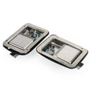 4鑴砈tainless Steel Paddle Latch 5.5"*4.25" & Keys for Tool Box Lock RV Caravan-11