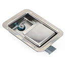 4鑴砈tainless Steel Paddle Latch 5.5"*4.25" & Keys for Tool Box Lock RV Caravan-13