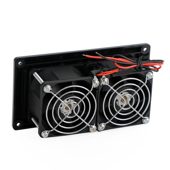 Black 12V Side Air Cooling Blower Fan for Exhaust Ventilation in RV Caravans Boats